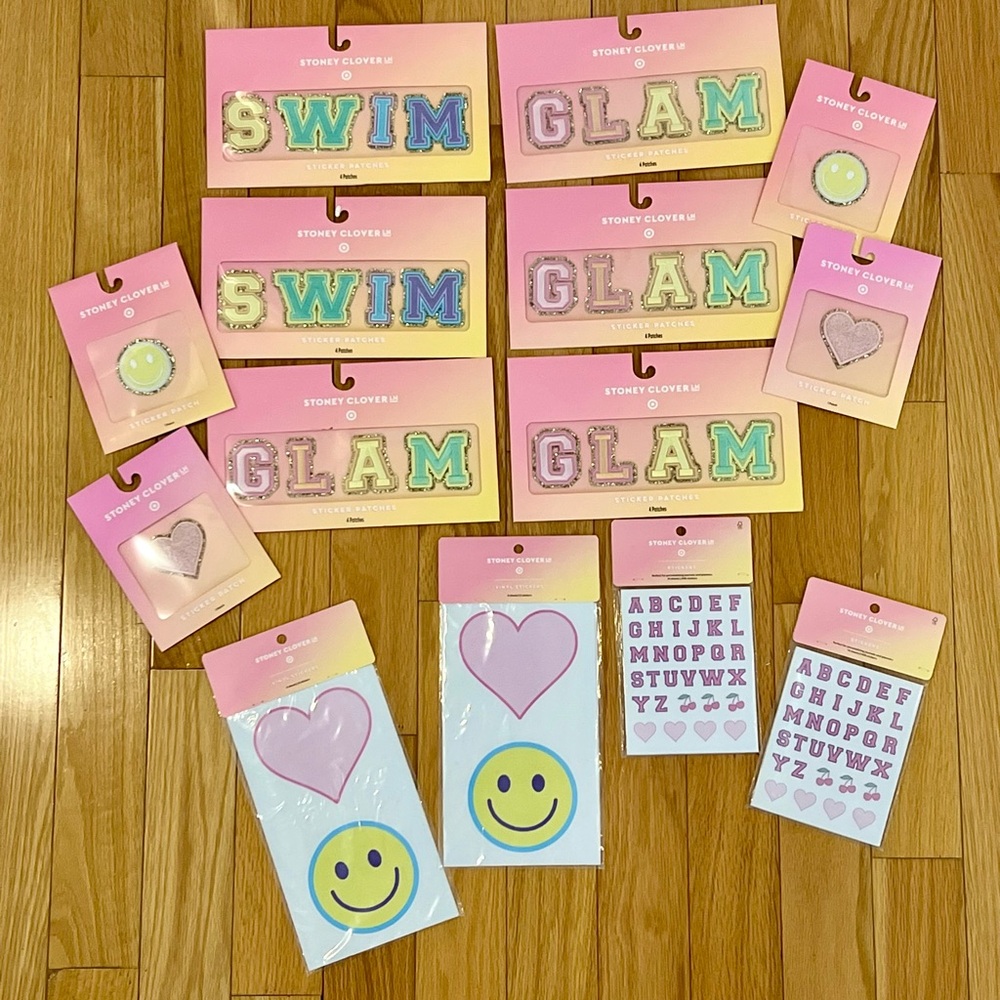 Stoney Clover Lane Pastel Patch and Sticker sets